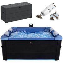 SET Oslo Sapphire F-SA063W Whirlpool 850 l MSPA + ProSpa Vac Pool-Bodensauger + Durabox Gartenbox 27