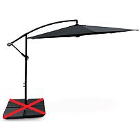 Hook Gartenschirm ohne Gewichte Ø 3 m, schwarz NOELA 3457094