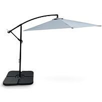 Hook Sonnenschirm mit Beschwerung Ø 3 m, grau NOELA 3457096 + 3457097