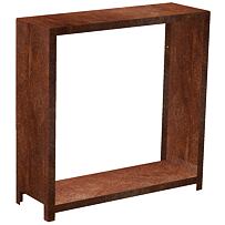 Stora Garten-Holzlager 120 x 120 x 40 cm, corten CORGARDEN 1036