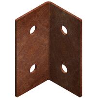 Modo Verbinder für Gartenbeeteinfassung  3 x 3 x 6 cm, corten, winklig CORGARDEN 1027