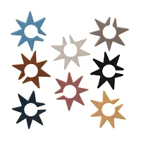 Glasmarker Sterne 8 Stück, Silikon ORION 832909