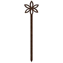 Gartendekoration Blume 3, 68 x 16 cm, Corten CORGARDEN 1056