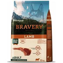 Dog ADULT large/medium Hundefutter 4kg - Lammfleisch BRAVERY 1003507