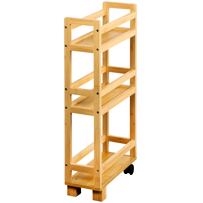Regal mit Rollen 15 x 74 x 36 cm, Bambus KESPER 24860