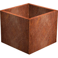 Cube Gartenpflanzkübel 60 x 60 x 50 cm, Corten CORGARDEN 1001