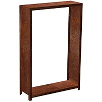 Stora Garten-Holzlager 180 x 120 x 40 cm, corten CORGARDEN 1035