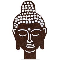 Gartendekoration Buddha 70 x 42 cm, Corten CORGARDEN 1062