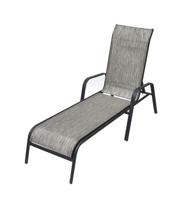 Garten Liegestuhl ZWC-52 - Metall, grau 17/40007