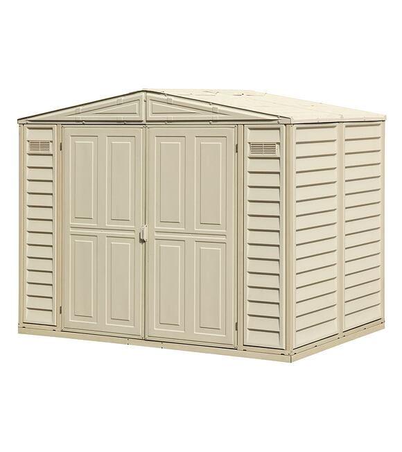 DuraMate Gartenhaus 3,9 m² + Bodenkonstruktion, Vinyl, beige DURAMAX 00184