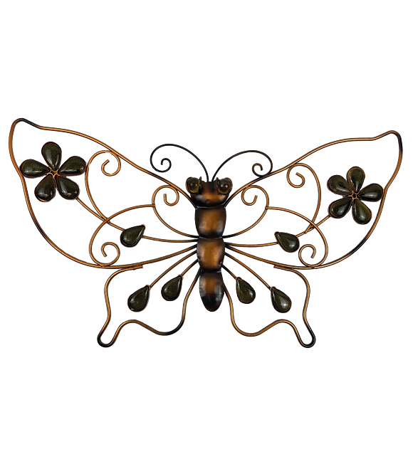 Schmetterling Metall mit Strasssteinen mittel 43 x 26 cm Prodex A00220