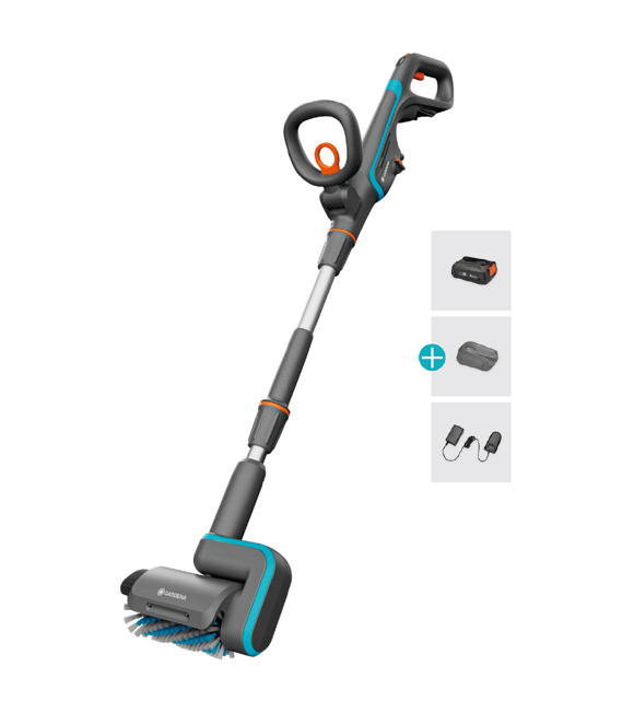 AquaBrush Patio Akku-Multireiniger 03/18V P4A GARDENA 14841-20