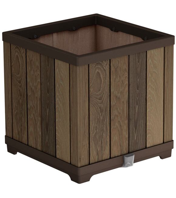 Deco Square Pflanzkübel 45,5 x 45,5 x 45,5 cm, Nussbaum KETER 261031