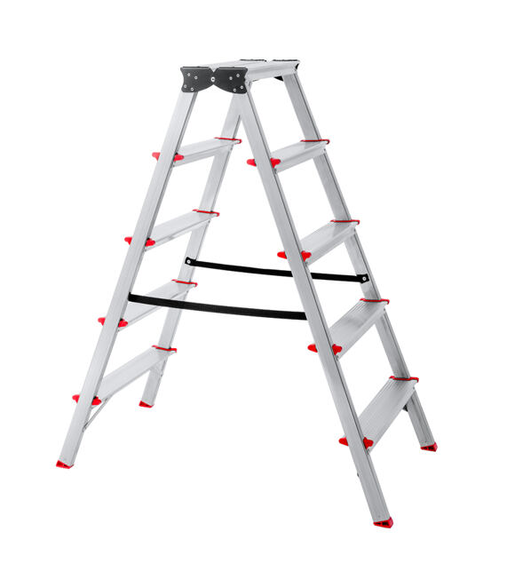 Beidseitige Trittleiter 2×5 Sprossen, Aluminium VENBOS VEN.3305