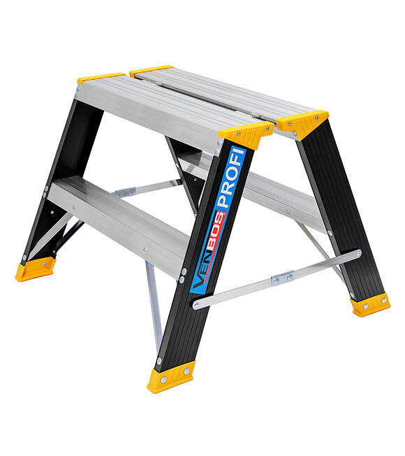 PROFI MAX 5302 Beidseitige Stehleiter 2x2 Sprossen, Aluminium VENBOS VEN.5302