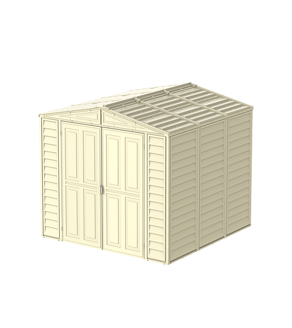 DuraMate Gartenhaus 5,8 m² + Bodenkonstruktion, Vinyl, beige DURAMAX 00384