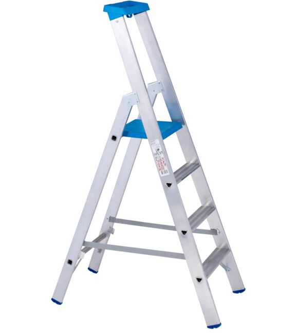 PROFI Stehleiter 1×4 Sprossen, Aluminium VENBOS VEN.6040