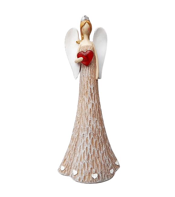 Engel mit leuchtendem Herz, 25 cm, Polyresin PRODEX KH21B8287A