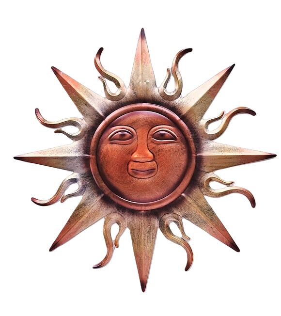 Sonne mit Gesicht, goldkupfern ø 45 cm PRODEX A00805