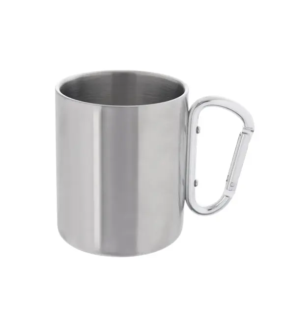 Doppelwandiger Becher mit Karabiner, 0,35 l, Edelstahl ORION 112441