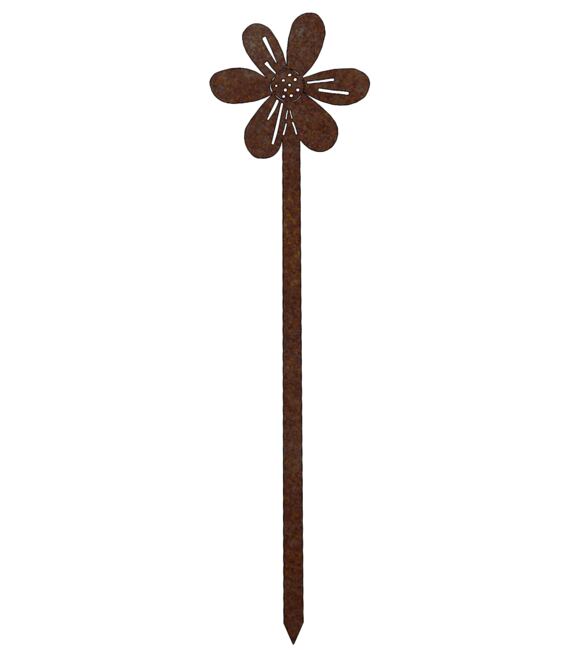 Gartendekoration Blume 1, 65 x 16 cm, Corten CORGARDEN 1053