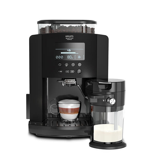 Arabica Latté Display Kaffeevollautomat - schwarz KRUPS EA819N10