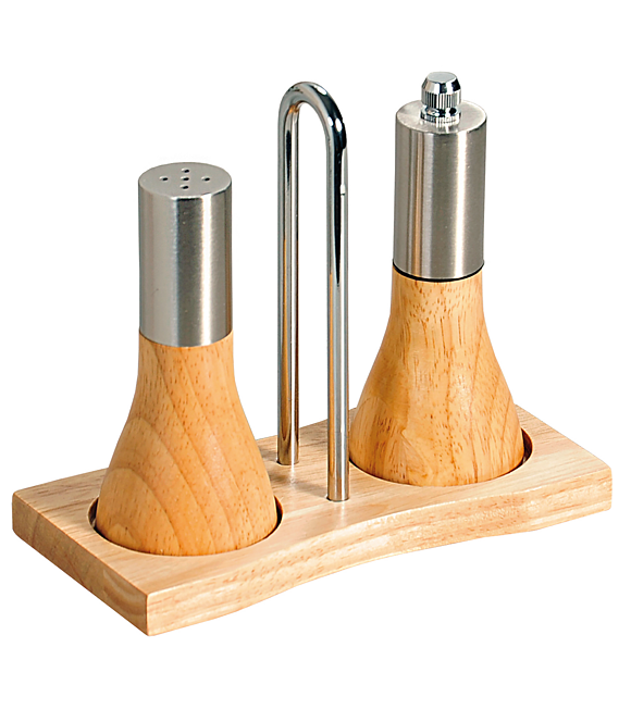 Set Pfeffermühle und Salzstreuer - Gummiholz, 13 cm KESPER 13860