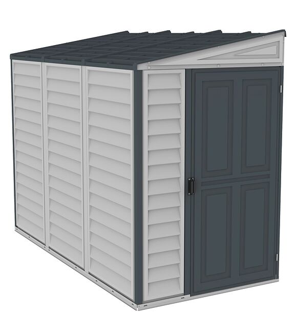 SideMate Plus Gartenhaus 188 x 123 x 242 cm, Vinyl, grau/anthrazit DURAMAX 36625