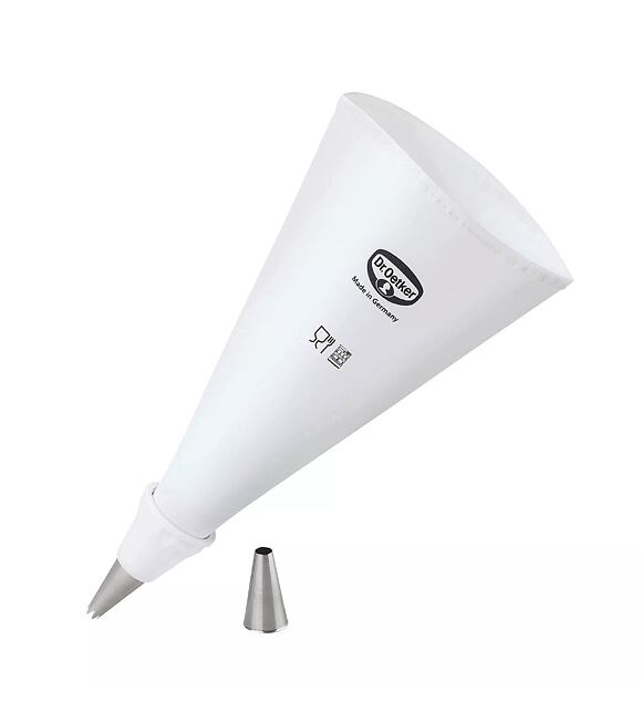 Dekorationsbeutel 34 x 23cm mit Spitze DR.OETKER 1975