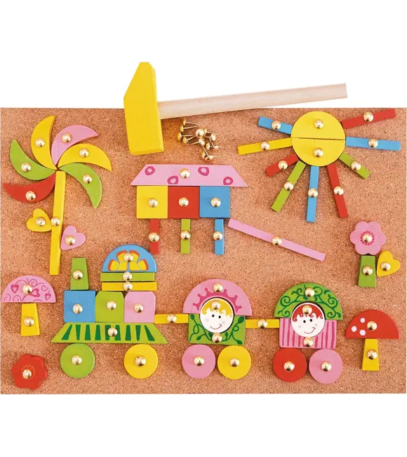 Steckspiel mit Formen, rosa WOODY 102191101
