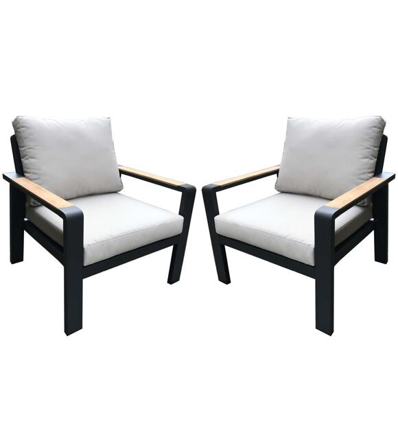 Rotterdam Duo Sessel, Aluminium (2 Stk.) ROJAPLAST 1320