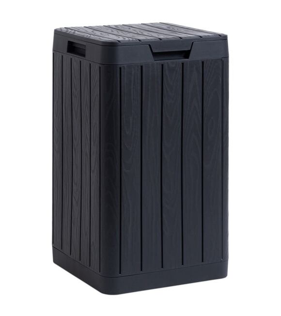 Rio Garden Gartenabfallbehälter 80 l, Kunststoff, Graphit TOOMAX Z0480RAA04100