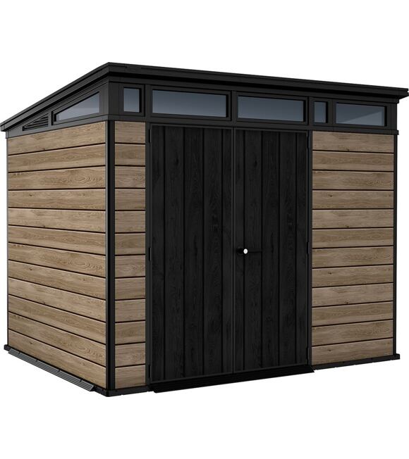 Pent Signature Horizontal Gartenhaus 9x7, 279 x 226 x 216 cm, Esche KETER 259819
