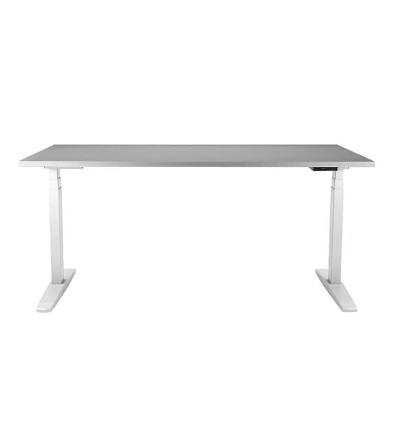 Axis Tisch mit Gestell weiß, Platte 138 x 80 cm grau ANTARES Z71500104+M00000284