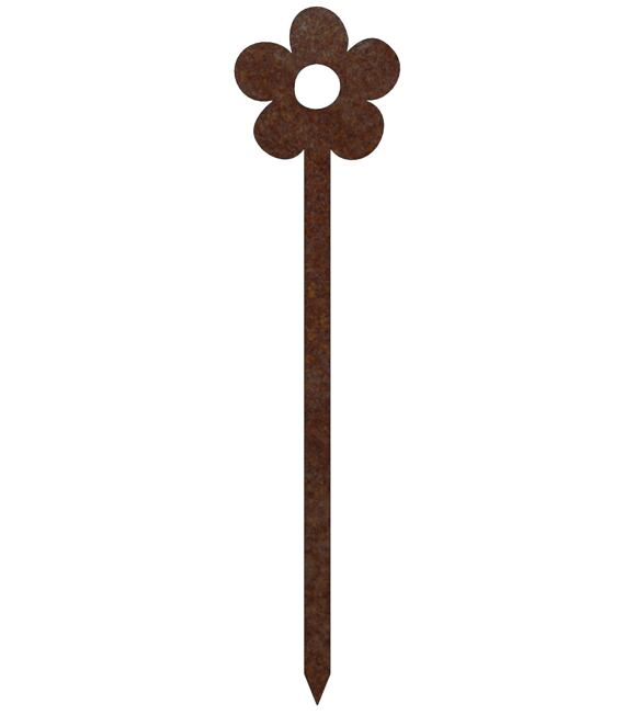 Gartendekoration Blume 2, 68 x 16 cm, Corten CORGARDEN 1054