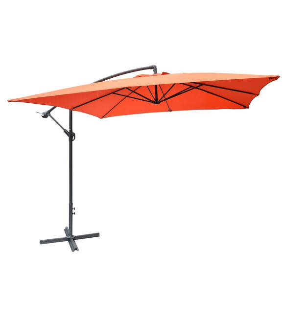 Sonnenschirm seitlich 270 × 270 cm, Terrakotta ROJAPLAST 601/2
