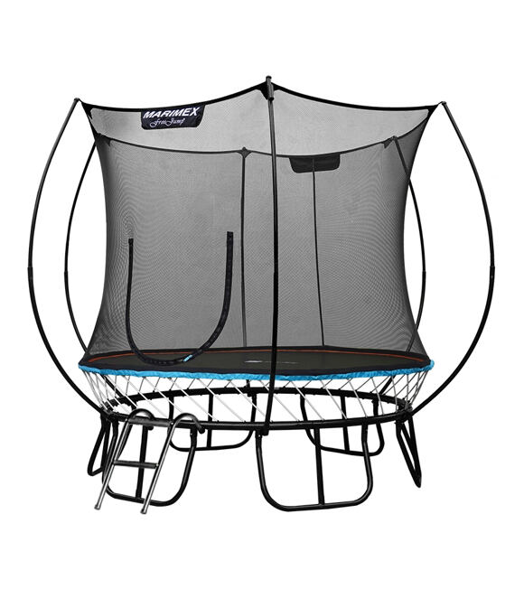 FreeJump Trampolin ø 305 cm + Schutznetz + Stufen + Ankerset MARIMEX 19000108