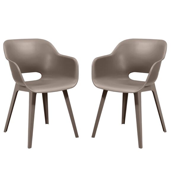 Akola Stuhl 2 ks, cappuccino ALLIBERT 238359