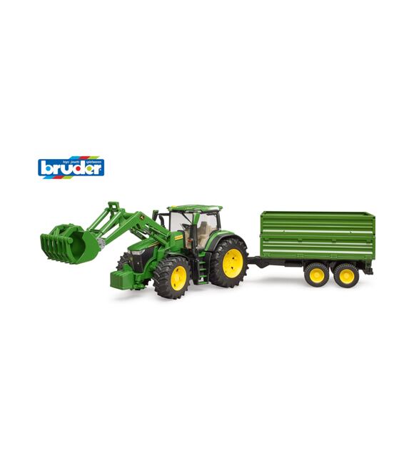 Landwirt - John Deere Traktor mit Frontlader und Kippanhänger 1072BRUD03155