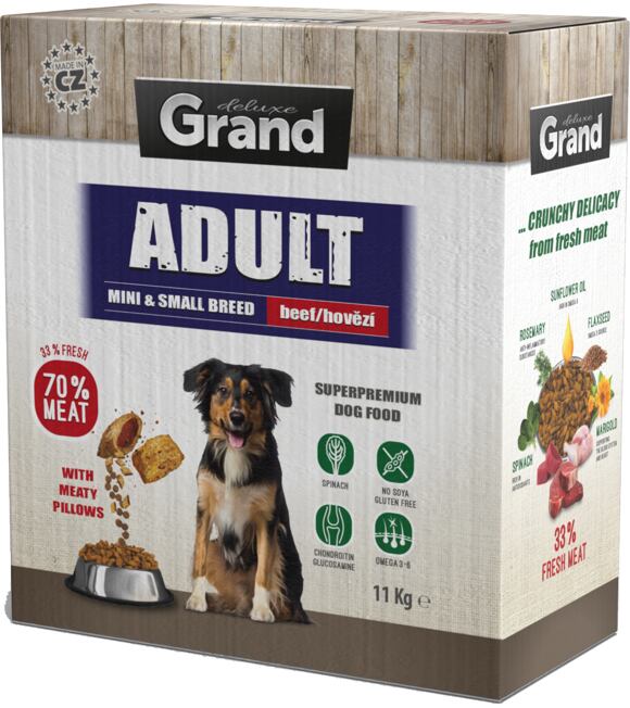 Grand Deluxe Adult mini & kleine Rasse Hovězí 11 kg 700011