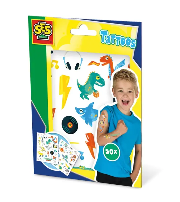 Kindertattoos, 50 Stück SES 107814281