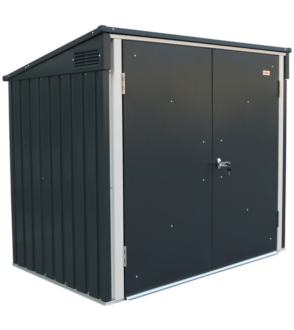 Mülltonnen-Aufbewahrungsbox 1477 l, 154,2 x 96 x 130,5 cm, Metall, Anthrazit DURAMAX 74051