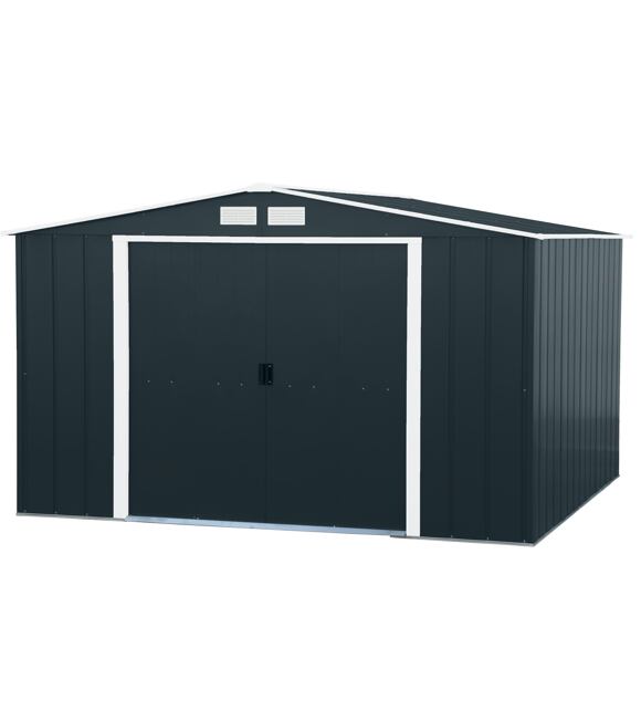 Colossus Eco XL Gartenhaus 9,7 m², anthrazit DURAMAX 61251