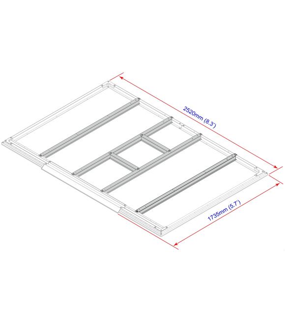 Bodenprofile für Gartenhäuser 4,7 m² DURAMAX 57102