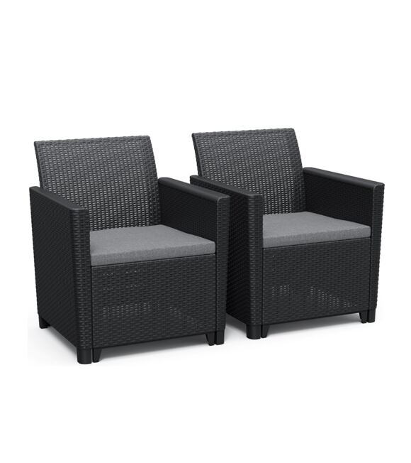 Claire Duo Satz Sessel - Graphit KETER 252978