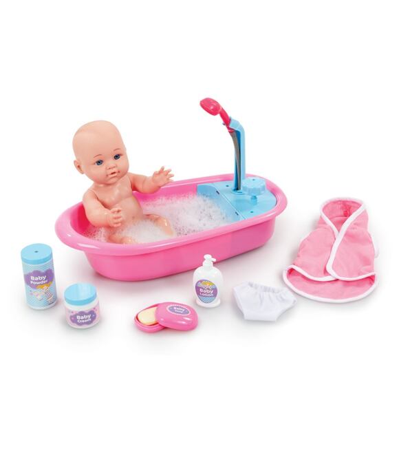 Puppe mit Badewanne 30 cm Addo 1089314-14105