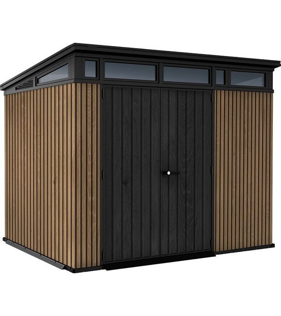 Pent Signature Gartenhaus 9x7, 279 x 226 x 216 cm, braun KETER 259821