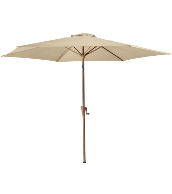 Wood neigbarer sonnenschirm  ø 300 cm, beige ROJAPLAST 607/305