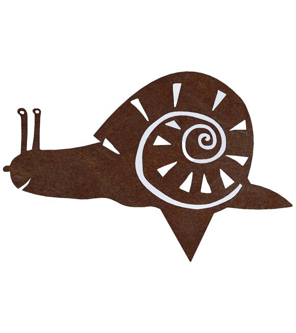 Gartendekoration Schnecke 28 × 19 cm, Corten CORGARDEN 1051
