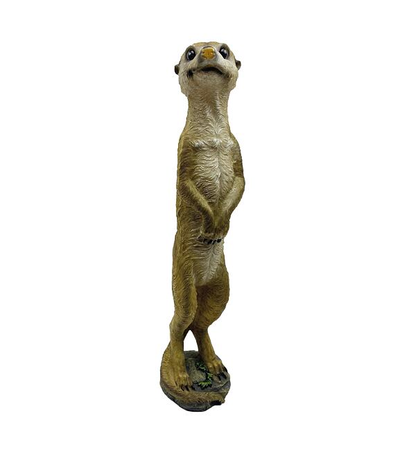Erdmännchen stehend, beige, Polystone 51 cm Prodex A00074_A